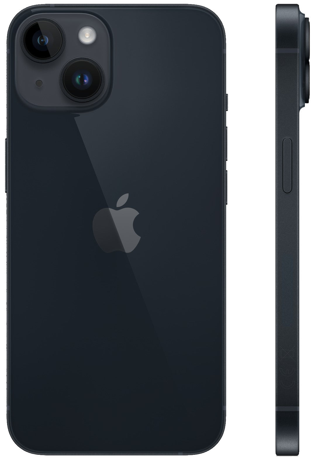 BEGAGNAD iPhone 14 128 GB | Dual-SIM (eSIM, Nano-SIM) | Midnatt Olåst